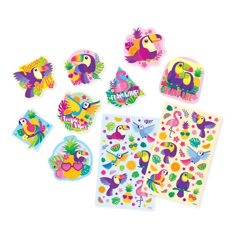 Tropical Birds Scented Stickers - OOLY