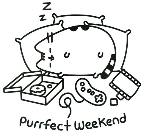 Pusheen Coloring Pages - Best Coloring Pages For Kids