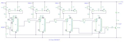 Digital Combination Lock Circuit Diagram Project Tutorial - Alarms & Security Related Schematics ...
