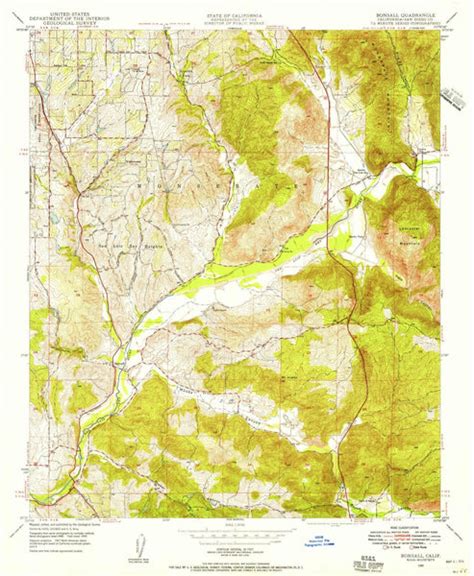 1948 Bonsall, CA - California - USGS Topographic Map - Historic Pictoric