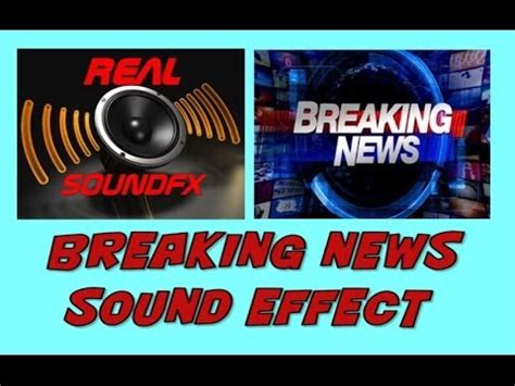 Breaking news sound effect - background music realsoundFX - YouTube