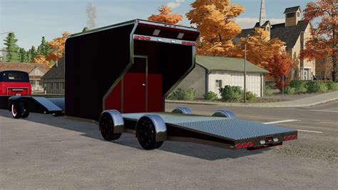 EXP22 Race Car Trailer v1.0 FS22 Mod | Farming Simulator 22 Mod