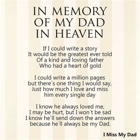 Dad In Heaven Quotes, Miss You Dad Quotes, Dad Quotes From Daughter ...