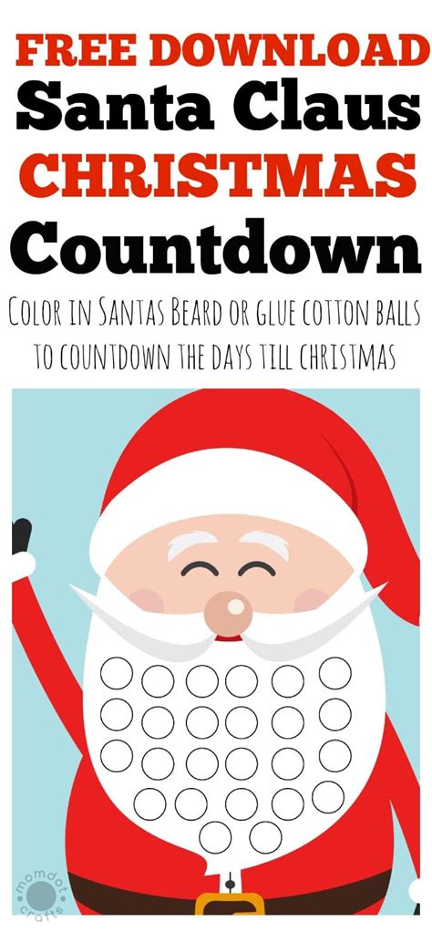 Free Christmas Countdown Calendar - Momdot.com