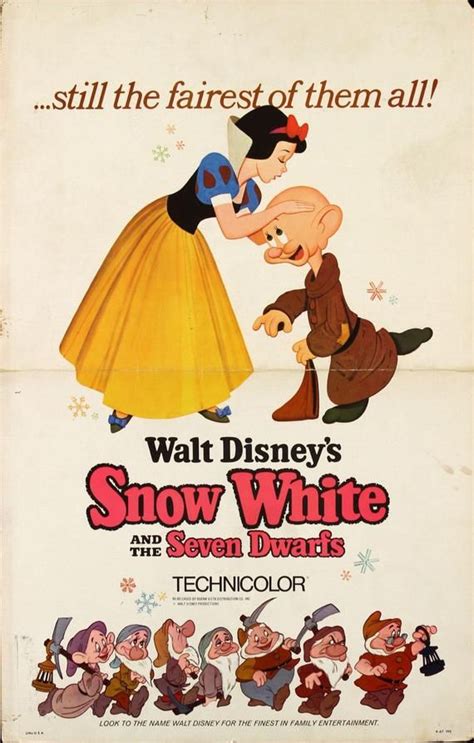 Vintage Movie Art Poster - Snow White And The Seven Dwarfs 0112 in 2021 | Disney movie posters ...