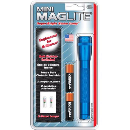 Mini MagLite 2-Cell AA Bulb Pack Flashlight, Blue - Walmart.com