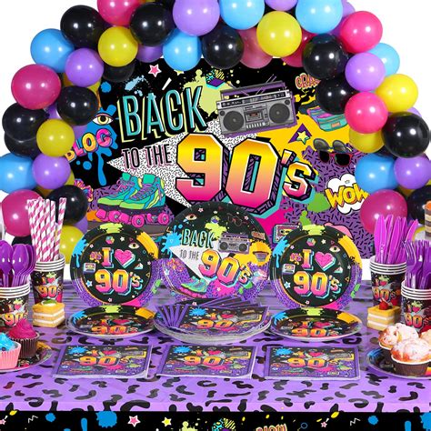 PCS Back To 90s Party Decoration Back To 90s Party Backdrop Soul Train Party Theme Decorations ...