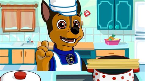 Paw Patrol Cooking Cartoon for Kids – Pups Cook Food for Everest ...