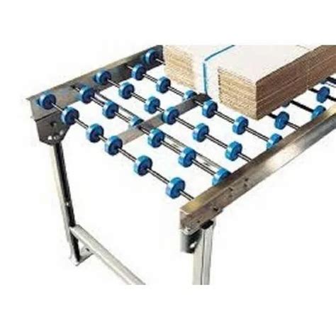 Skate Wheel Conveyors, Application : Industrial, Loading & Unloading ...