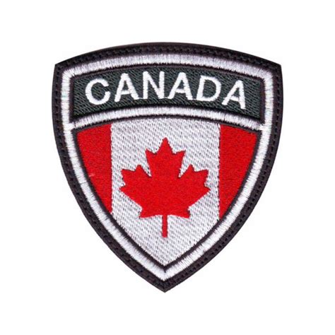 CANADA FLAG CREST EMBROIDERED PATCH #ThePatchLab | Embroidered patches ...