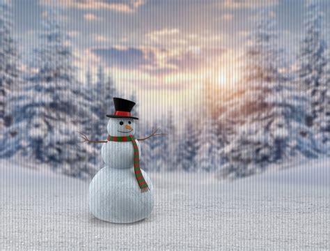 Christmas Snowman Digital Backdrop Christmas Snowman Digital - Etsy