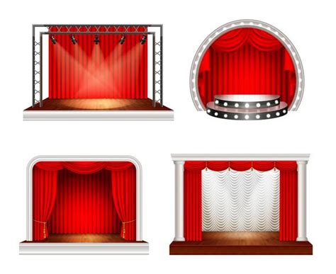 Realistic Stage Design Set 475858 Vector Art at Vecteezy