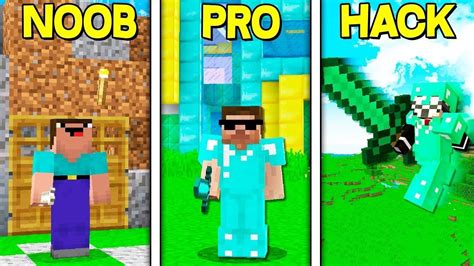 Minecraft Pro vs Noob vs Hacker Roller Coaster Challenge - YouTube