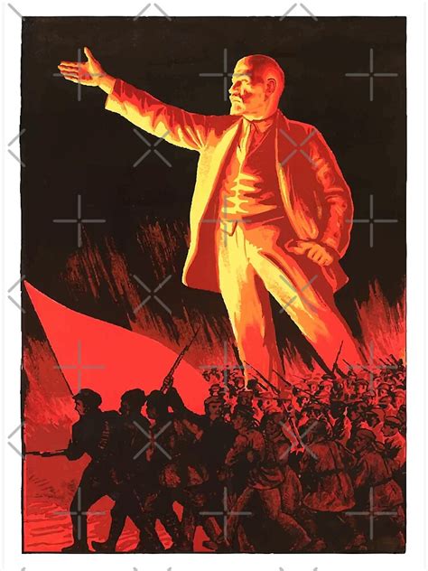 "Vladimir Lenin vintage propaganda poster" Poster for Sale by ...