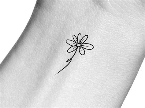 Simple Daisy Tattoo