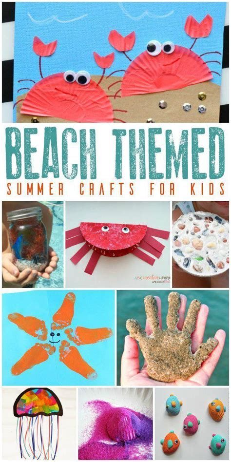 Shells, critters, sand and memories these beach themed crafts for kids are fun to dive into this ...