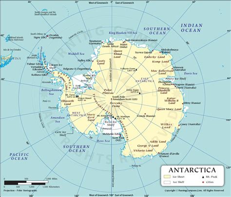 Antarctica Map Countries