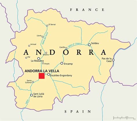 Mapa Politico De España Y Andorra | Mapa Fisico