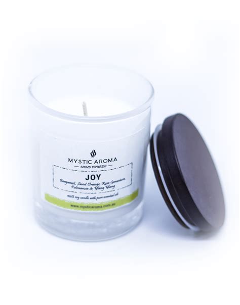 JOY ESSENTIAL OIL CANDLE | Welcome to Mystic Aroma - Melbourne ...