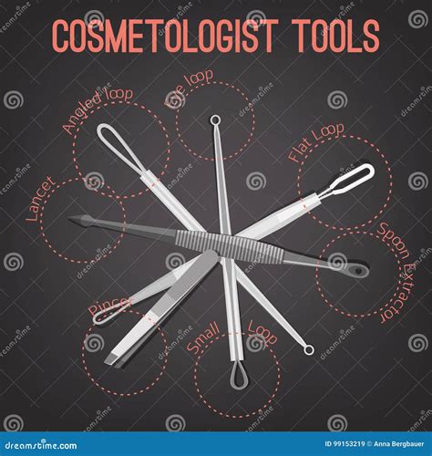 Cosmetologist Tools Image stock vector. Illustration of goodlooker ...