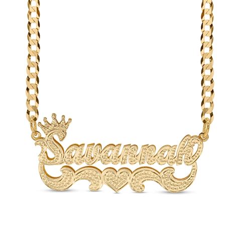 Gold Name Plate Necklace