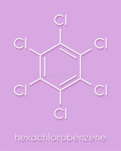 Hexachlorobenzene (perchlorobenzene, HCB) Banned Fungicide Molecule ...