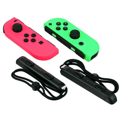 Nintendo Switch Joy-Con Controller Pair, Neon Pink (R) and Neon Green ...