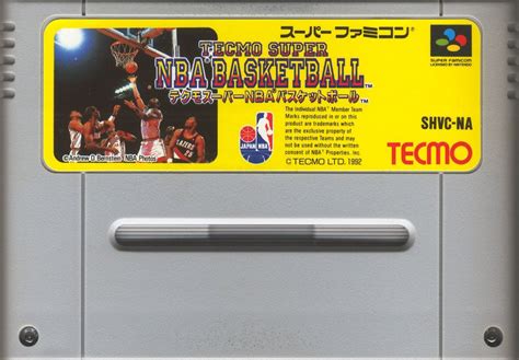 Tecmo Super NBA Basketball (1992) box cover art - MobyGames