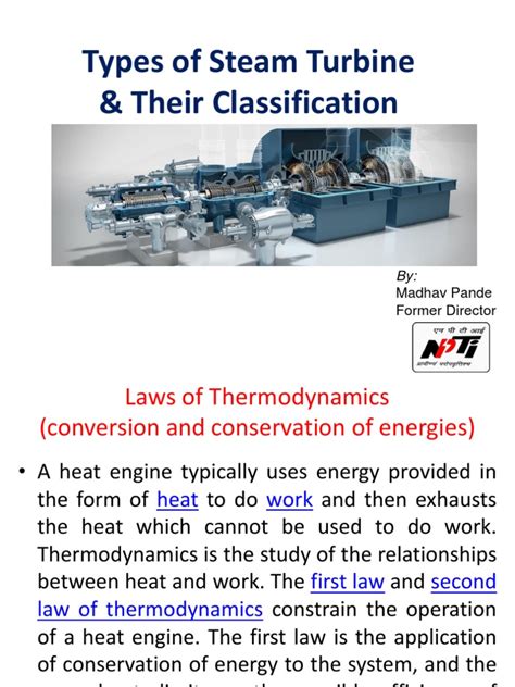 1.types of Steam Turbine & Their Classification | PDF | Heat | Second ...