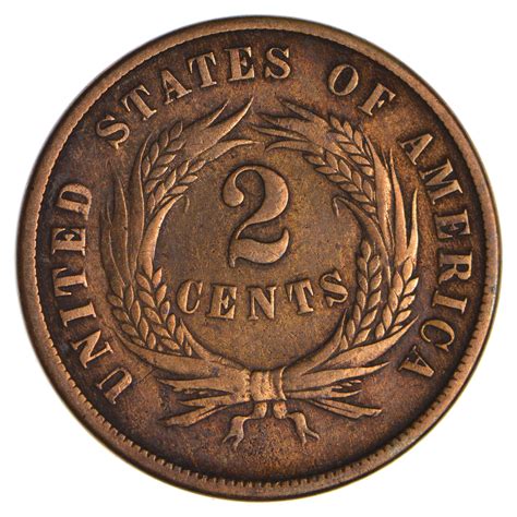 **TWO CENT**1868 US TWO 2 Cent Piece - First Coin with In God We Trust Motto | Property Room