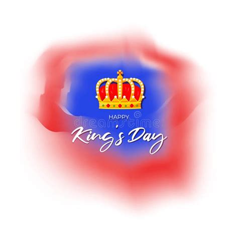 Vector Illustration Concept of King`s Day Celebrations Stock Vector ...