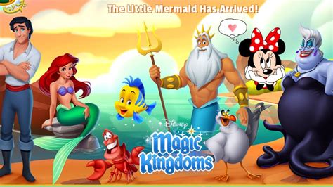 ALL THE LITTLE MERMAID CHARACTERS in Disney Magic Kingdoms - YouTube