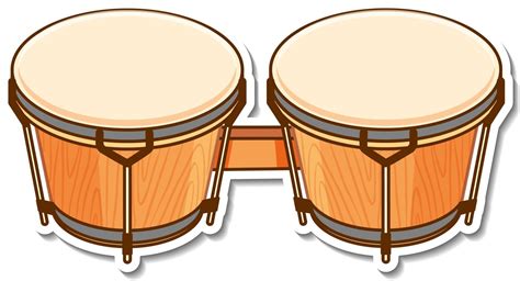 Sticker bongos drum musical instrument 2970008 Vector Art at Vecteezy