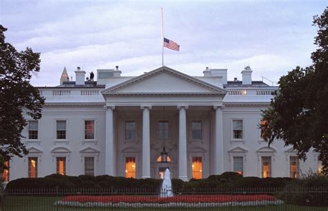 American Flag Flies At Half-Staff Over The White House At Sunrise Friday History (36 x 24 ...