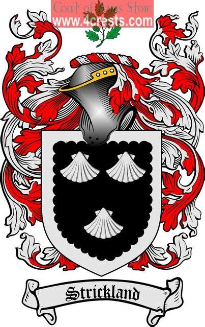 Strickland Coat of Arms / Strickland Family Crest | Family crest, Coat ...