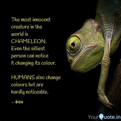 Best chameleons Quotes, Status, Shayari, Poetry & Thoughts | YourQuote