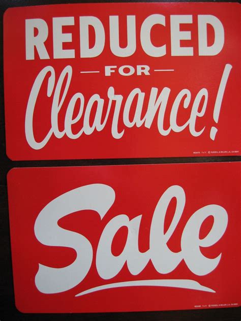 SALE REDUCED FOR CLEARANCE SALE signs by MyTangibleDreams on Etsy