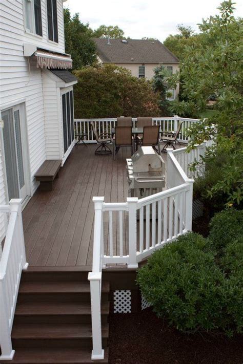 deck color ideas for white house - Tarsha Leach