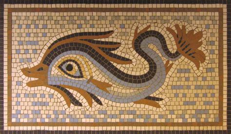 This is a mosaic of a Roman dolphin. Roman mosaics where ... | Antik mozaikler | Pinterest | Mosaics
