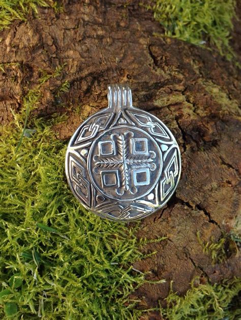 Hand Carved Viking Pendant / sterling silver / Danish Amulet | Etsy ...