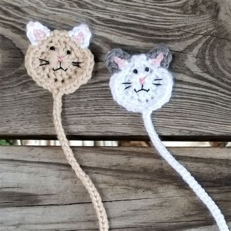 Cat Bookmark Crochet Pattern Crochet Bookmark Pattern PDF | Etsy