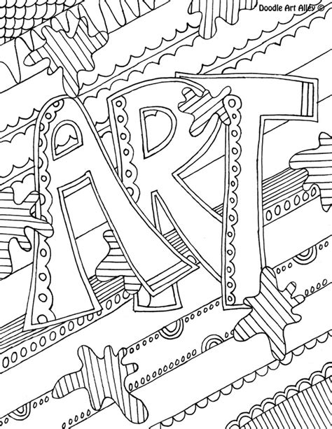 Subject Cover Pages Coloring Pages - CLASSROOM DOODLES