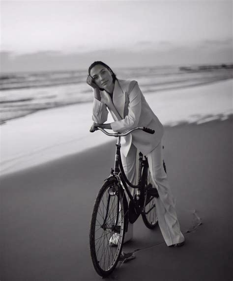 Gal Gadot wonders, on a bike