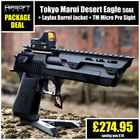 TM Desert Eagle 50ae + Rail & Sight Package - Airsoft Direct