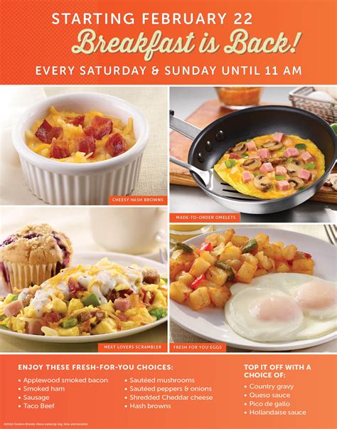 Ryan’s®, HomeTown® Buffet, and Old Country Buffet® Offer More Tasty Ways to Start Your Day with a