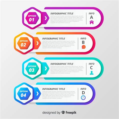 Infographic steps | Free Vector