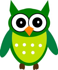 Green Owl clip art - vector clip art online, royalty free & public domain | Owl clip art, Owl ...