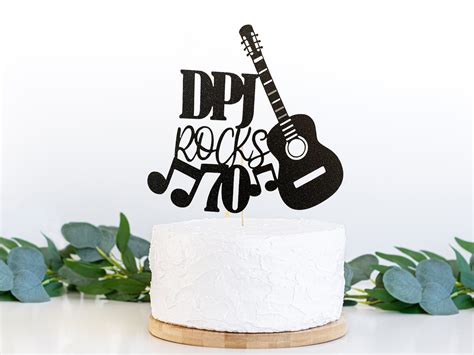 Guitar Cake Topper Music Topper Guitar Musician Band - Etsy UK