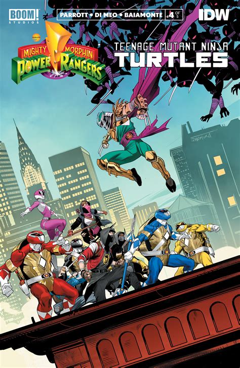 Toy Fair 2020 - Ninja Turtles become Power Rangers in MMPR/TMNT Issue 4 - PWRRNGR