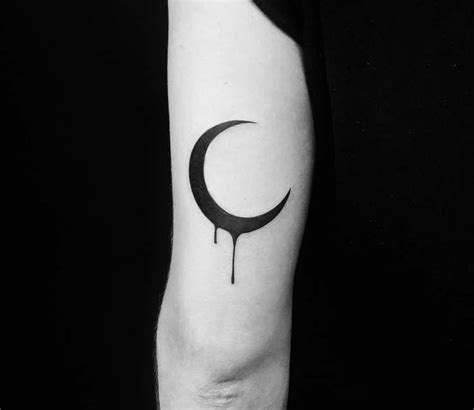 Black Moon tattoo by Roy Tsour | Post 24359 | Small moon tattoos, Hand tattoos, Moon tattoo designs